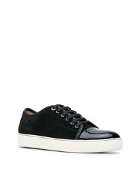 Baskets basses en daim noires Lanvin