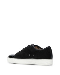 Baskets basses en daim noires Lanvin