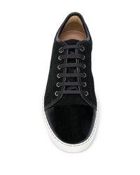 Baskets basses en daim noires Lanvin