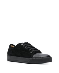 Baskets basses en daim noires Lanvin