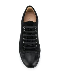 Baskets basses en daim noires Lanvin