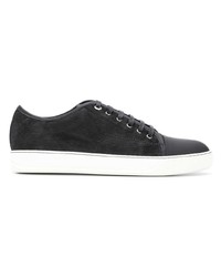 Baskets basses en daim noires Lanvin