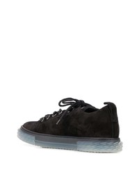 Baskets basses en daim noires Giuseppe Zanotti