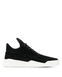 Baskets basses en daim noires Filling Pieces