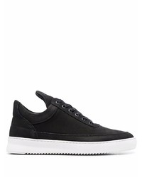 Baskets basses en daim noires Filling Pieces