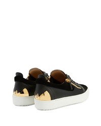 Baskets basses en daim noires Giuseppe Zanotti