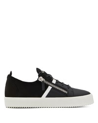 Baskets basses en daim noires Giuseppe Zanotti