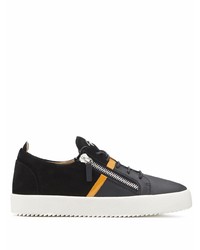 Baskets basses en daim noires Giuseppe Zanotti