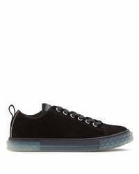 Baskets basses en daim noires Giuseppe Zanotti