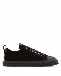 Baskets basses en daim noires Giuseppe Zanotti