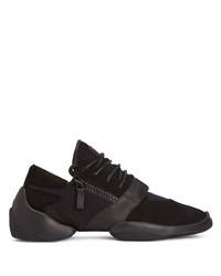 Baskets basses en daim noires Giuseppe Zanotti