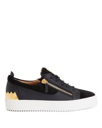 Baskets basses en daim noires Giuseppe Zanotti