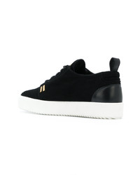 Baskets basses en daim noires Giuseppe Zanotti Design