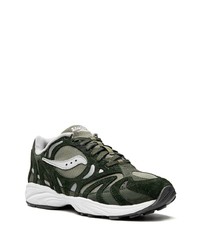 Baskets basses en daim noires Saucony