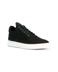 Baskets basses en daim noires Filling Pieces