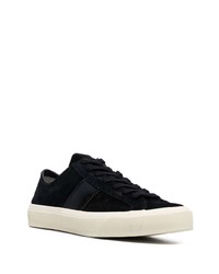 Baskets basses en daim noires Tom Ford