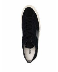 Baskets basses en daim noires Tom Ford