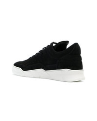 Baskets basses en daim noires Filling Pieces