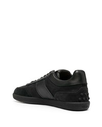 Baskets basses en daim noires Tod's