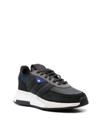 Baskets basses en daim noires adidas