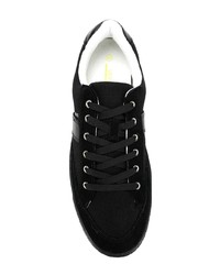 Baskets basses en daim noires Versace Jeans