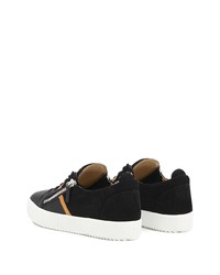 Baskets basses en daim noires Giuseppe Zanotti