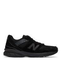 Baskets basses en daim noires New Balance