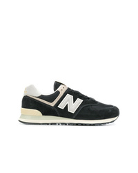 Baskets basses en daim noires New Balance