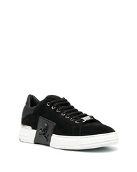 Baskets basses en daim noires Philipp Plein