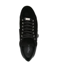 Baskets basses en daim noires Philipp Plein