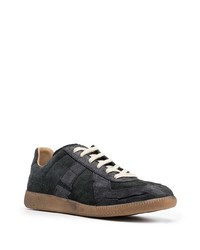 Baskets basses en daim noires Maison Margiela