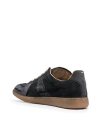 Baskets basses en daim noires Maison Margiela