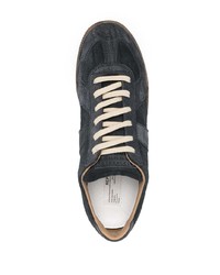 Baskets basses en daim noires Maison Margiela