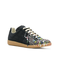 Baskets basses en daim noires Maison Margiela