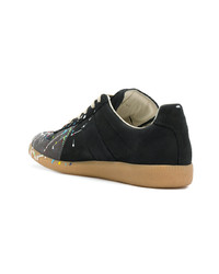 Baskets basses en daim noires Maison Margiela