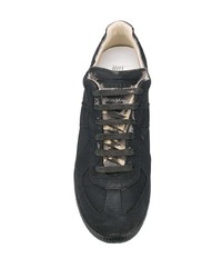 Baskets basses en daim noires Maison Margiela