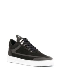 Baskets basses en daim noires Filling Pieces