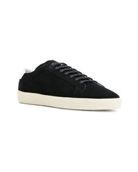 Baskets basses en daim noires Saint Laurent