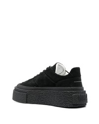 Baskets basses en daim noires MM6 MAISON MARGIELA