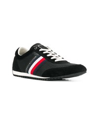 Baskets basses en daim noires Tommy Hilfiger