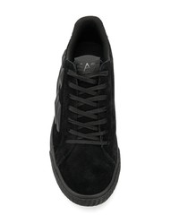 Baskets basses en daim noires Ea7 Emporio Armani