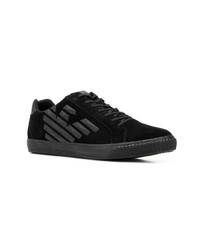 Baskets basses en daim noires Ea7 Emporio Armani