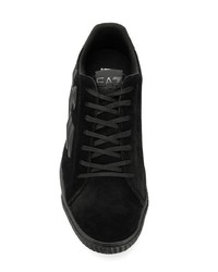 Baskets basses en daim noires Ea7 Emporio Armani