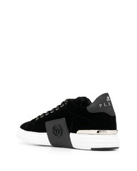 Baskets basses en daim noires Philipp Plein