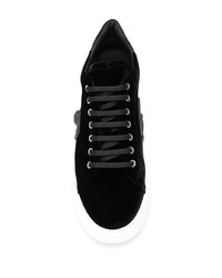 Baskets basses en daim noires Philipp Plein