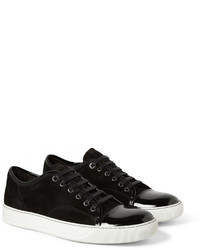 Baskets basses en daim noires Lanvin