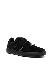 Baskets basses en daim noires Tom Ford