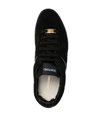 Baskets basses en daim noires Tom Ford