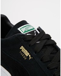 Baskets basses en daim noires Puma