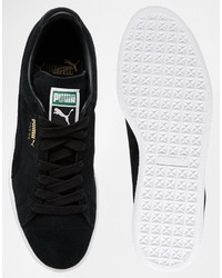 Baskets basses en daim noires Puma